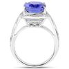 Image 2 : 6.55ct Tanzanite 14K White Gold Ring