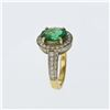 Image 2 : 2.08ct Natural Emerald 18K Yellow Gold Ring