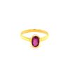 Image 1 : 1.27ct Pink Sapphire 18K YG 3.34gm Ring