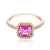 Image 1 : 0.85ct Natural PINK SAPPHIRE 14K Rose Gold 2.29gm Ring