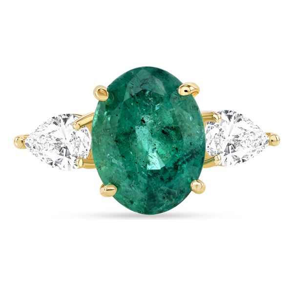 3.29ct Emerald & diamond ring