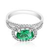 Image 1 : 1.33ct Natural PARAIBA TOURMALINE 14K White Gold 3.73gm Ring