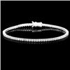 Image 1 : 18k White Gold 3.20ct Diamond Bracelet