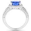 Image 2 : 3.25ct Tanzanite 14K White Gold Ring
