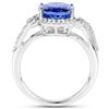 Image 2 : 4.12ct Tanzanite 14K White Gold Ring