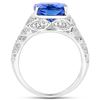 Image 2 : 5.93ct Tanzanite 14K White Gold Ring