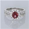 Image 2 : 1.43ct Natural Pink Sapphire 18K White Gold Ring