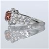 Image 3 : 1.43ct Natural Pink Sapphire 18K White Gold Ring