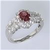 Image 5 : 1.43ct Natural Pink Sapphire 18K White Gold Ring