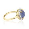 Image 3 : 5.81ct Natural Ceylon Star Sapphire 14K Yellow Gold Ring