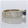 Image 3 : 0.90ct Natural Blue Sapphire 14K Yellow Gold Ring