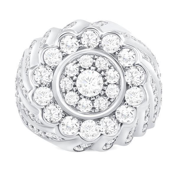 4.44ct Diamond 14K White Gold Ring