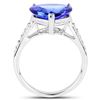 Image 2 : 4.98ct Tanzanite 14K White Gold Ring