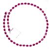 Image 4 : 40ct RUBY 14K WHITE Gold 24.5gm Necklace