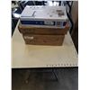Image 1 : WHITE CLAMP ON KAYBOARD TRAY,  SINGLE MONITOR DESK STAND, AND DUAL MONITOR DESK STAND