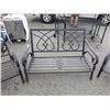 Image 2 : 3PC METAL PATIO CHAIR SET