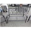 Image 2 : 3PC METAL PATIO CHAIR SET