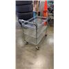 Image 2 : 3 TIER STAINLESS ROLLING CART/TROLLEY