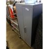 Image 1 : METAL 4.5FT TALL CABINET WITH 2 OPPOSING DOORS, WATER BOTTLE AND WHITEBOARD