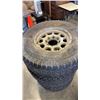 Image 2 : SET OF FOUR 285/65R16 TIRES ON 8 BOLT RIMS