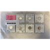 Image 1 : 7 CANADIAN 1960S DIME 1963-1967 .800 SILVER, 1968, 1969