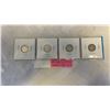 Image 2 : 4  1940S CANADIAN SILVER DIMES - 1946, 1947, 1947 MAPLE LEAF, AND 1949