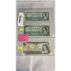 Image 1 : LAST 3 ISSUES OF 1 DOLLAR BILL - 1954, 1967, 1973
