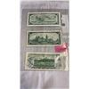 Image 2 : LAST 3 ISSUES OF 1 DOLLAR BILL - 1954, 1967, 1973