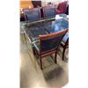 Image 2 : GLASSTOP DINING TABLE AND 4 CHAIRS