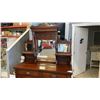 Image 2 : ANTIQUE DOVETAILED SERVING CABINET WITH BEVELLED MIRROR GALLERY