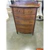 Image 2 : VINTAGE 6 DRAWER VANITY DRESSER WITH BEVELLED MIRROR