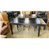 Image 2 : BLACK DINING TABLE WITH 4 CHAIRS