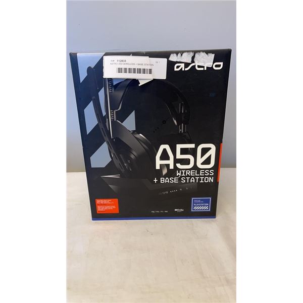 ASTRO A50 WIRELESS + BASE STATION GAMING HEADSET - TESTED WORKING - RETAIL $399