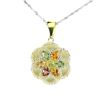 Image 1 : Natural Multi Color Sapphire Necklace