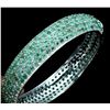 Image 1 : Natural Untreated Colombian Emerald Bangle