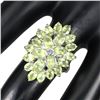 Image 1 : Natural Peridot Tanzanite Ring