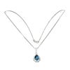 Image 3 : Natural London Blue Topaz Necklace