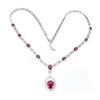 Image 3 : Natural Stunning Red Ruby  Necklace