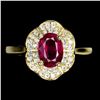 Image 1 : Natural Pigeon Blood Red Ruby Ring