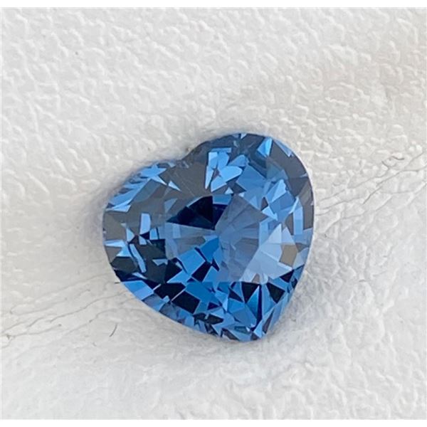 Natural  Blue Spinel Heart 1.11 Cts- Untreated