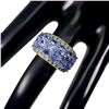 Image 3 : Natural Tanzanite & Chrome Diopside Ring