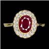 Image 1 : Natural Pigeon Blood Red Ruby Ring