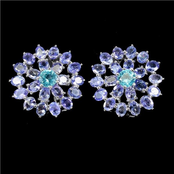 Natural Apatite Tanzanite Earrings