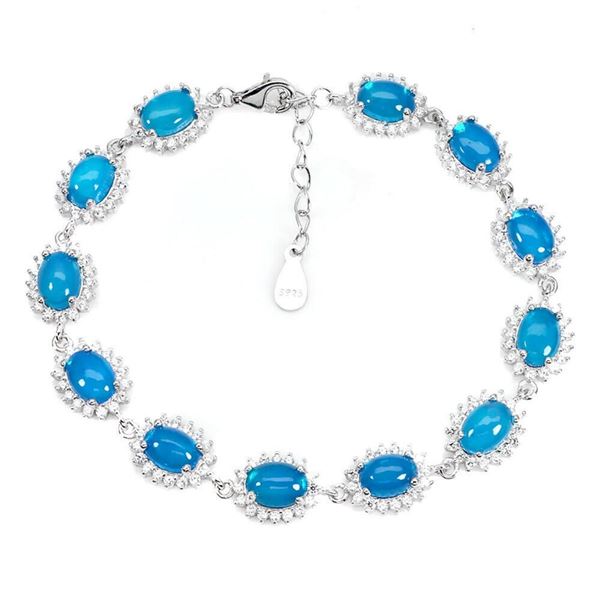 Natural Ethiopian  Blue Opal Bracelet
