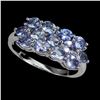 Image 1 : Natural Violet/Blue Tanzanite Ring