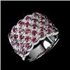 Image 1 : Natral Unheated Round Rhodolite Garnet Ring