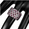 Image 3 : Natral Unheated Round Rhodolite Garnet Ring
