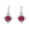 Image 1 : Natural Pigeon Blood Red Ruby Earrings
