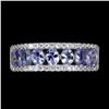 Image 1 : Natural Violet/Blue Tanzanite Ring