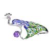 Image 1 : Natural Amethyst Marcasite Ruby Brooch